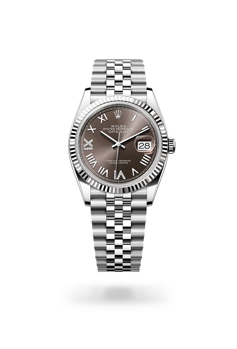 Rolex Datejust 36 蠔式，36毫米，白色黃金及蠔式鋼