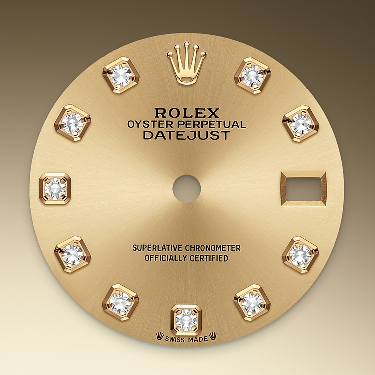Betydelig Kompatibel med knap Rolex Lady-Datejust : 18 ct yellow gold - M279178-0017 - Oriental Watch  Company