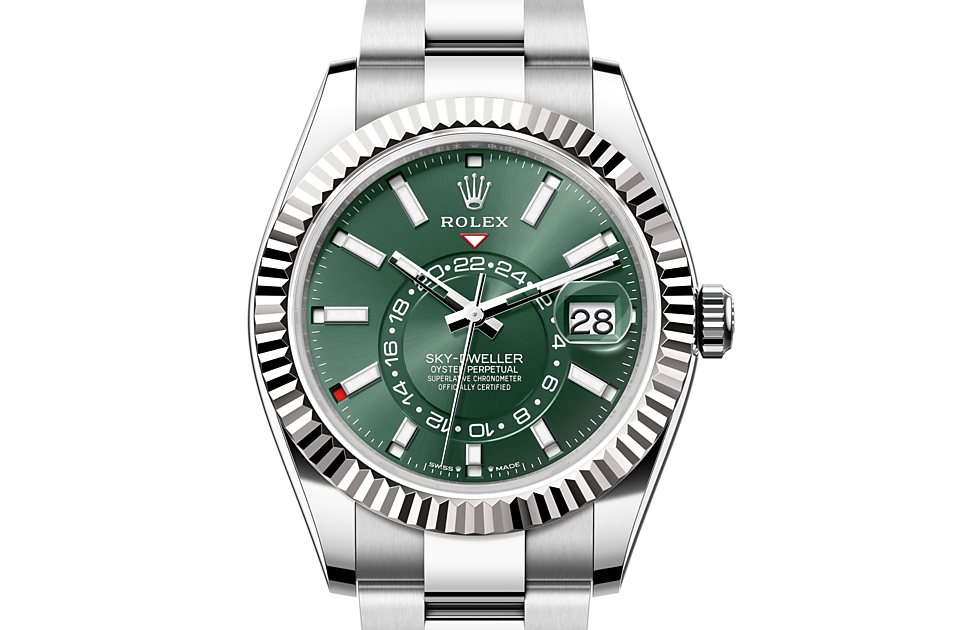Rolex Sky-Dweller : White Rolesor - combination of Oystersteel and white  gold - M336934-0001 - Oriental Watch Company