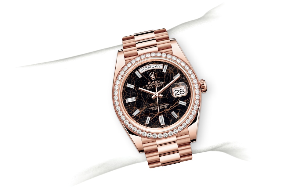 Rolex M228345RBR-0016 劳力士手腕 Day-Date  Day-Date 40  Day-Date 40 Oyster, 40 mm, Everose gold and diamonds