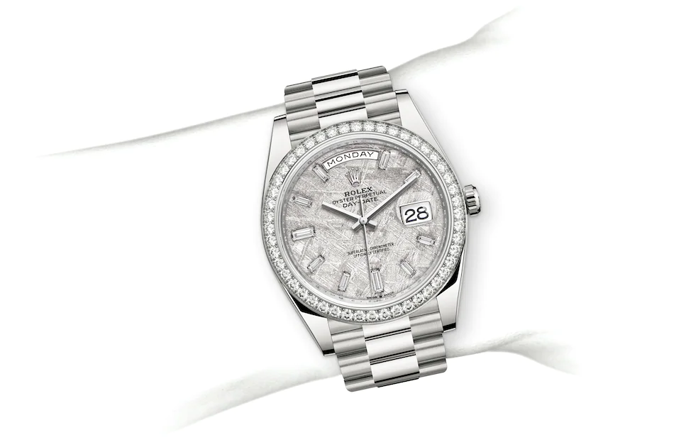 Rolex M228349RBR-0040 勞力士手腕 day-date  Day-Date 40  Day-Date 40 Oyster, 40 mm, white gold and diamonds